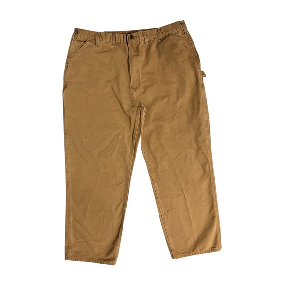 Carhartt Canvas‎ Loose Original Fit Pants B11 BRN Men's 44x32 Brown Workwear - Picture 2 of 13